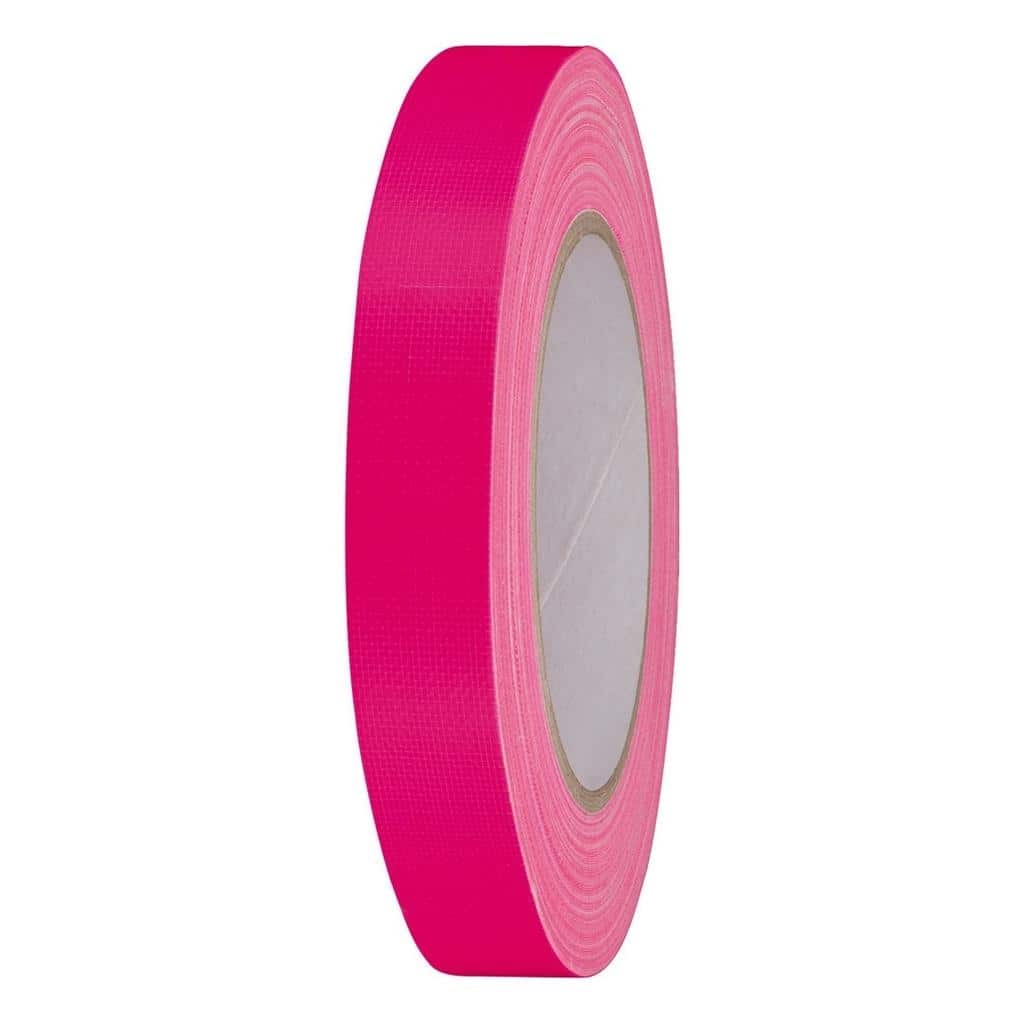 Neon Klebeband Pink 25mm x 10 m Tape UV Tape Fluoreszierendes Leuchtband